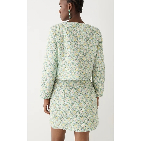33. J.Crew Limited-edition quilted button-front mini skirt in Liberty® fabric - Picture 3 of 12